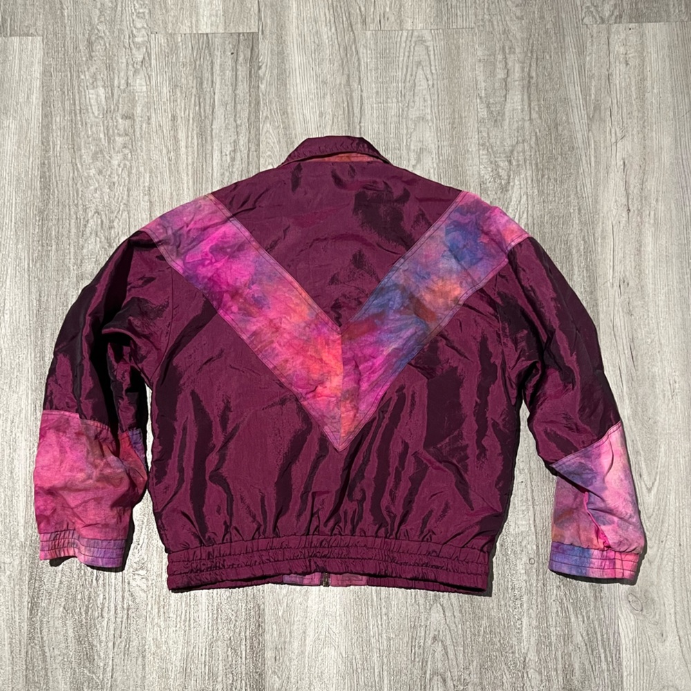 Vintage Beyond Performance metallic maroon windbreaker - Picture 10 of 17